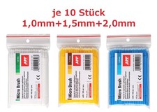 30 x SET Lacktupfer 1,0mm+1,5mm+2,0mm APP MicroBrush MicroPinsel Applikator