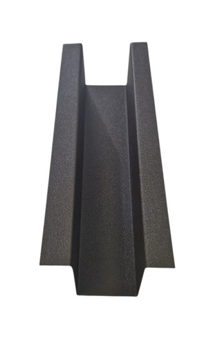 Alu hutprofil winkel 0 - alu, 1m