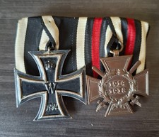 Ordensspange mit Eisernes Kreuz II. Klasse WK1 und Ehrenkreuz für Frontkämpfer