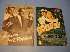 Eddie Constantine 2 x Filmprogramme 1960.Jahre Deutsche Filmklassiker Krimi