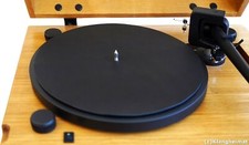 Simply Analog Premium Leder Plattentellerauflage - 29,5cm schwarz