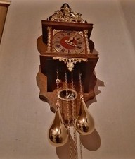 Wuba-Zaanse clock, Restauriert &  Hermle-Werk Modell 261-030C, ca.1960-1980