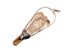 Bergkristall Engel mit Bogen