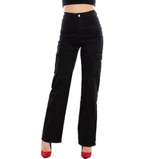 Damen Jeans Hose High Waist