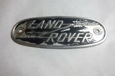 Land Rover Serie Badge Alu