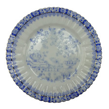 Tuppack Tiefenfurt China Blau Teller flach 17 cm Z-4641