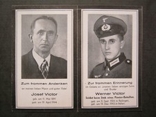 Sterbezettel Sterbebild Soldat