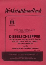 Werkstatthandbuch D-320 D-Serie Mc Cormick IHC nur bei uns mit 3 Sonderkapitel