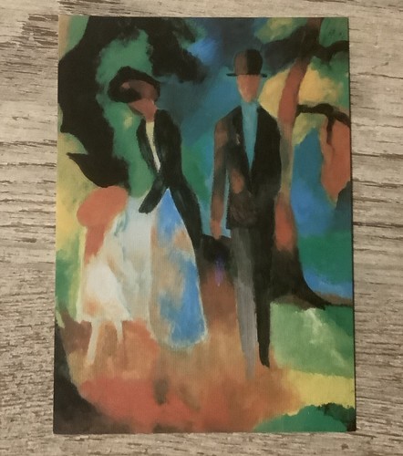 Kunst postkarte leute am - 1,