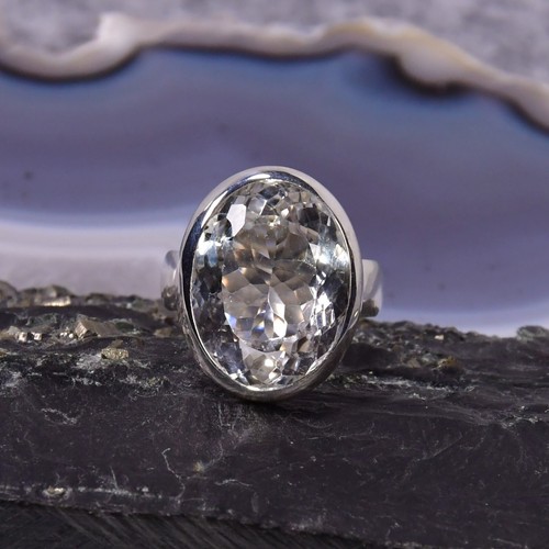 Bergkristall ring 925er - bergkristall, ring,