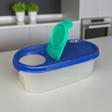 TUPPERWARE A61 EIDGENOSSE 500 ML MIT SCHÜTTKLAPPE BLAU GRÜN VORRATSBEHÄLTER