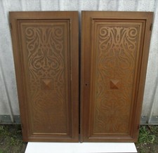 Schrank,2 Schranktüren Möbel- Restaurierungsmaterial,Nussbaum,Gründerzeit Stil, 