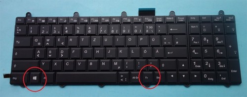 Tastatur clevo p170em p370em - clevo,