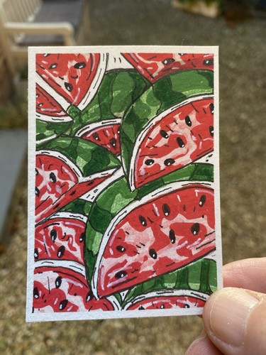 Aceo aquarell gemalt auf - aceo, 300
