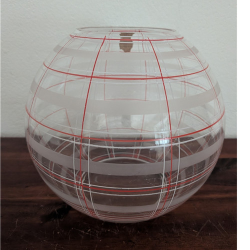 Vintage kugelvase glas 50er - vintage,
