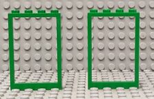 Lego 2× Fenster 1x4x5 Rahmen