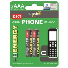 Heitech 2 Stk Akku 850 mAh