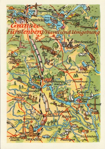 Ddr landkarten gransee - ddr,, landkarten-ak