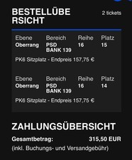 2 Tickets Backstreet Boys ~