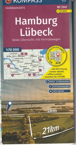 Kompass fahrradkarte 3341 - kompass,