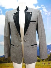 Miesbacher neuwertig Joppe festlich mit Samt Stickerei Trachtenjacke Jacke Gr.46