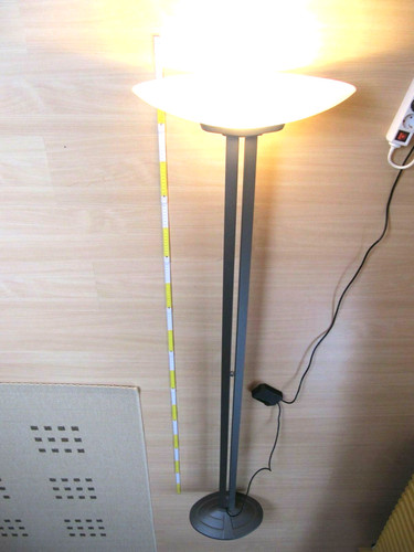 Stehlampe mit muranoglasschirm - mit,