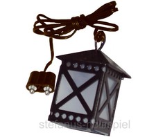 Laterne aus Blech für Krippe * 3,5 V Krippenbeleuchtung, Kahlert 20613 weiß