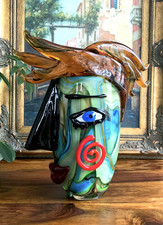 Glasvase Vase Gesicht