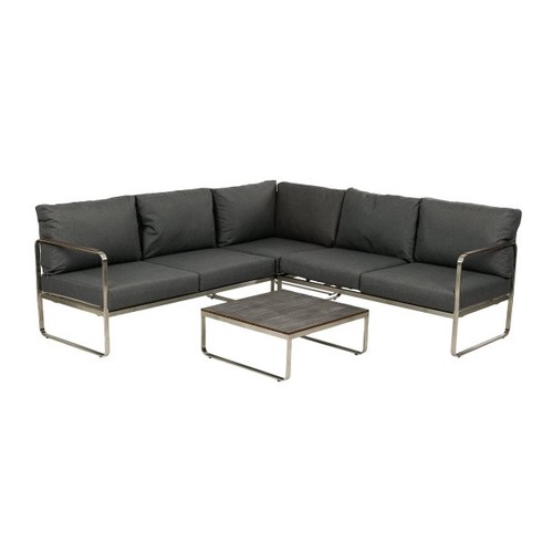 4tlg garten lounge set - set, ecksofa