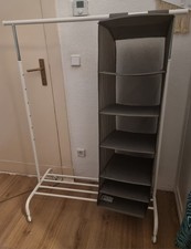 IKEA RIGGA Garderobenständer Rollständer Kleiderständer Weiß Schwarz