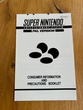 Super Nintendo SNES Anleitung