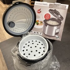 GOURMETmaxx Reiskocher elektrisch Dampfkocher Dampfgarer Multikocher Kochtopf