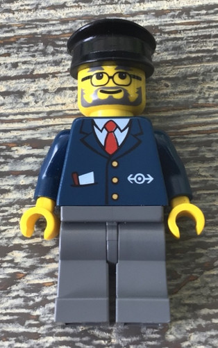 Lego city train minifigure - -,