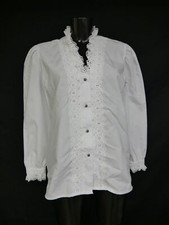 Gr.40 Trachtenbluse weiß