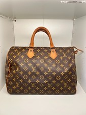 Louis Vuitton Canvas Monogram Speedy 35 Handbag Leder Tasche Damen
