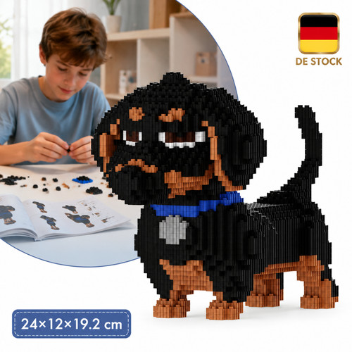 Doggy dackel klemmbausteine - doggy,