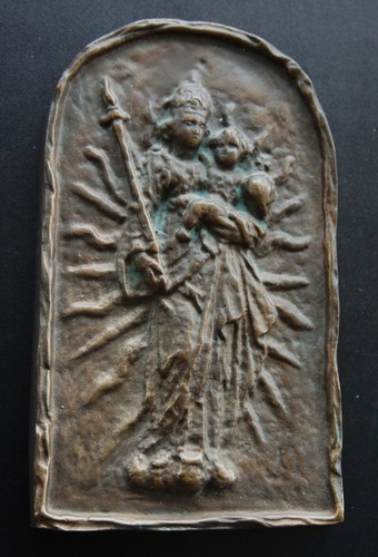 Messing bronze heilige madonna - messing,