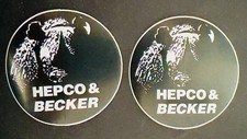 2 St. Hepco & Becker Aufkleber