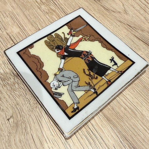Antiker art deco wandteller - antiker,