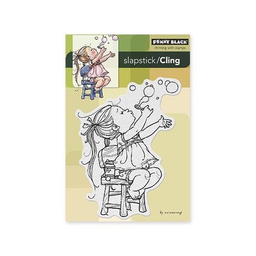 Penny black cling gummistempel - penny,
