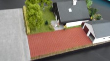 Diorama H0: Wohnhaus mit