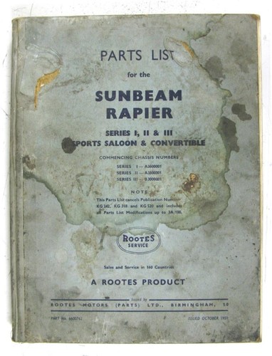 Sunbeam rapier serie iii - rapier,
