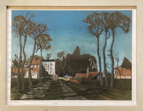 Pastell küstenbäume und - pastell,