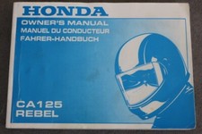 Honda CA 125 Rebel Betriebsanleitung "1994" Fahrerhandbuch mit Elektr-Schaltplan