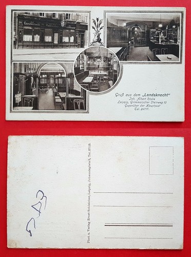Leipzig 1930 restaurant - ak,