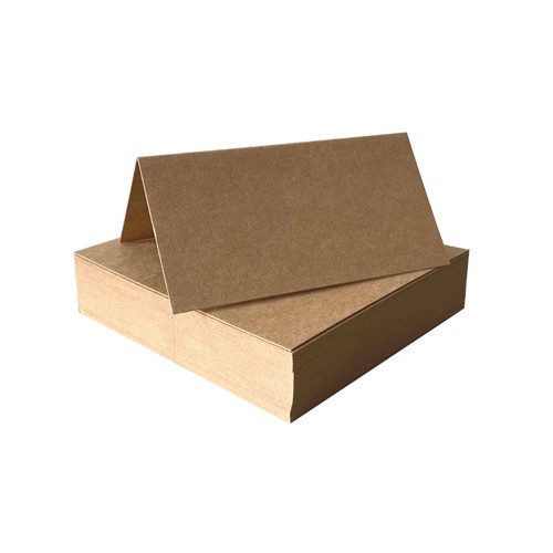 Tischkarten kraftpapier braun - tischkarten,