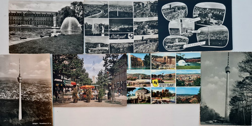 Stuttgart postkarten lot - 7, x