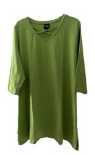 Ulla Popken Shirt Tunika lang, grün, Gr. 50/52