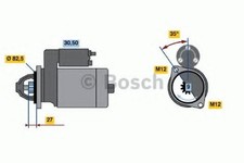 BOSCH 0 986 018 250 Starter Anlasser 2,2kW für VW LT 28-35 I Bus (281-363) 12V