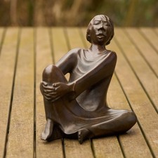 Bronzeskulptur „Der singende